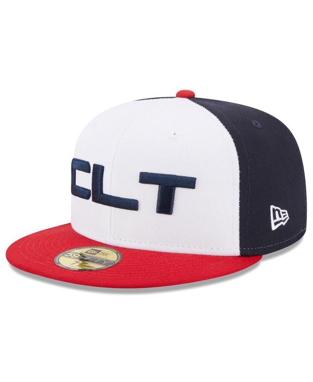 Mens New Era White Charlotte Knights Authentic Collection Alternate Logo 59FIFTY Fitted Hat Product Image