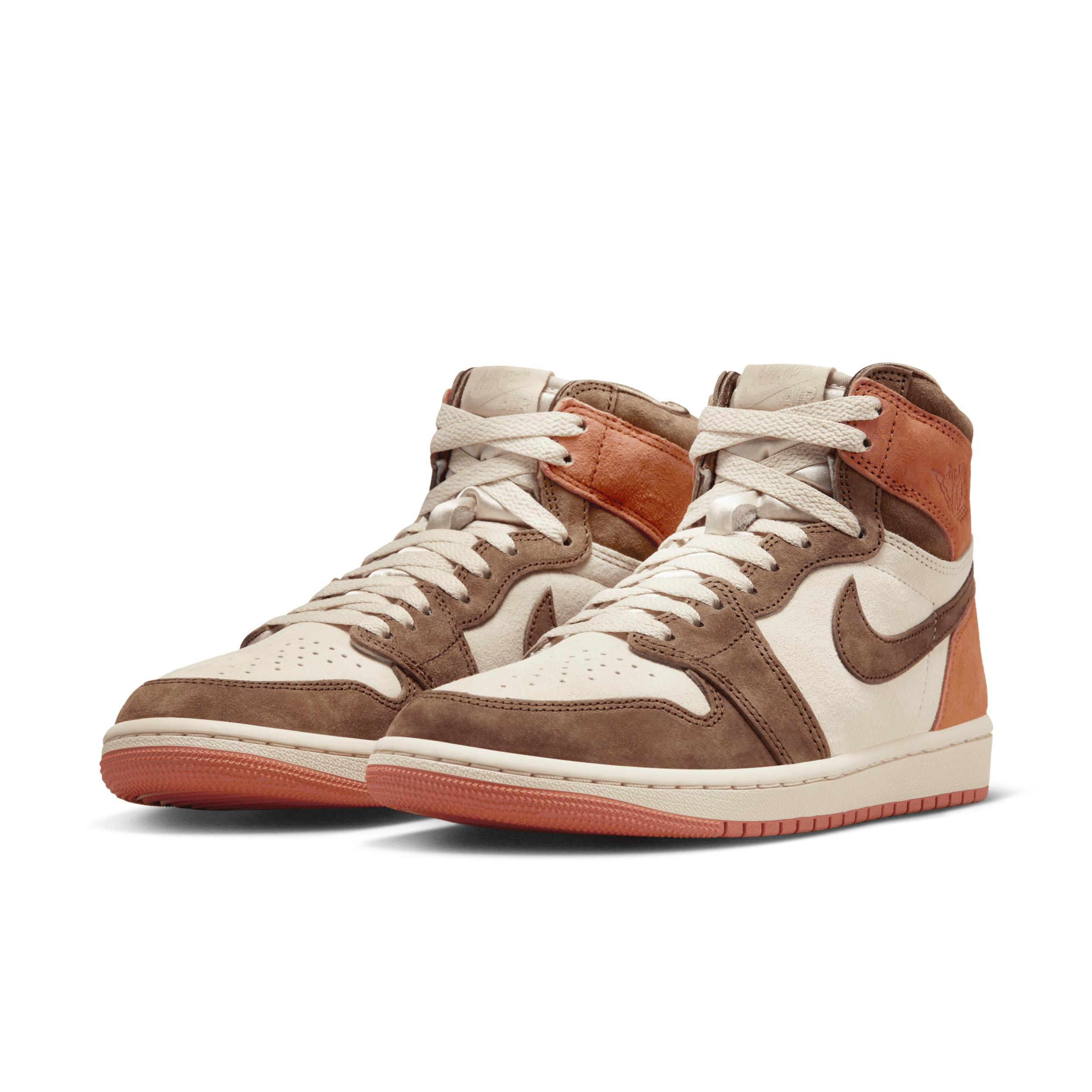 Jordan Womens Retro 1 High OG - Shoes Clay/Brown Product Image