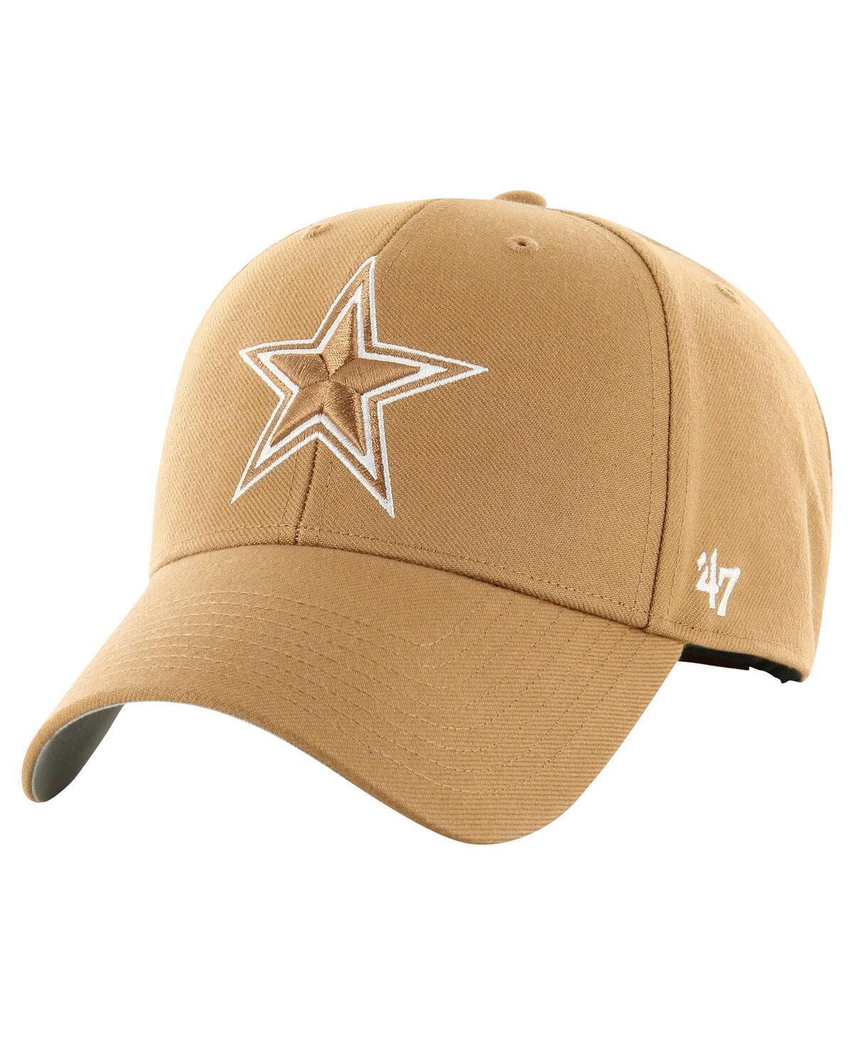 Mens 47 Tan Dallas Cowboys MVP Camel Adjustable Hat Product Image