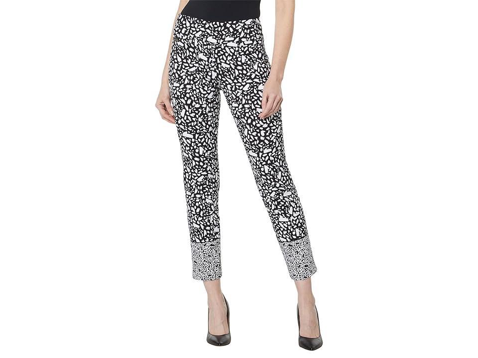 Lisette L Montreal Mayfair Border Printed Ankle Pants White) Women's Casual Pants product image