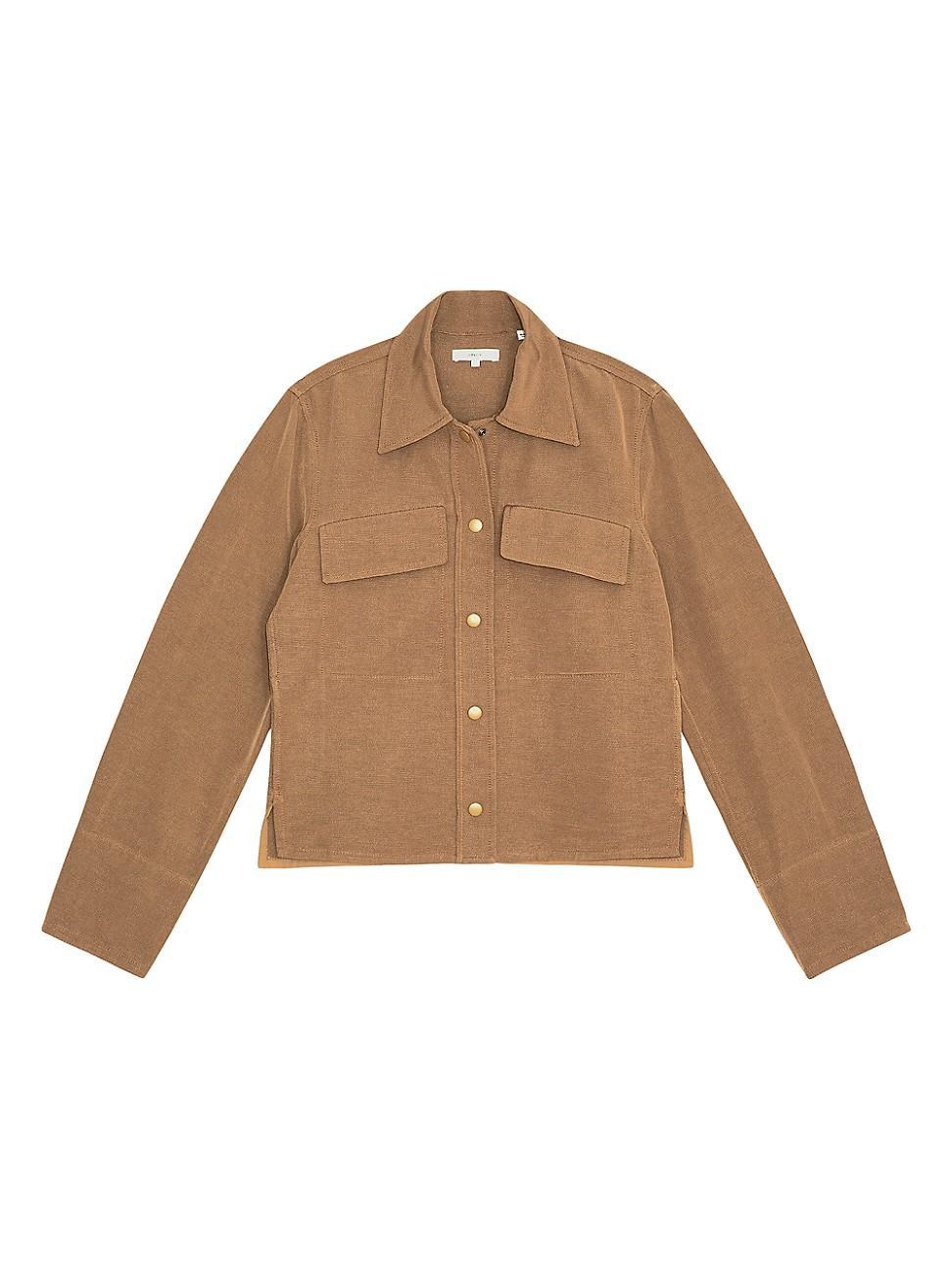 Womens Textured Shirt Jacket Product Image