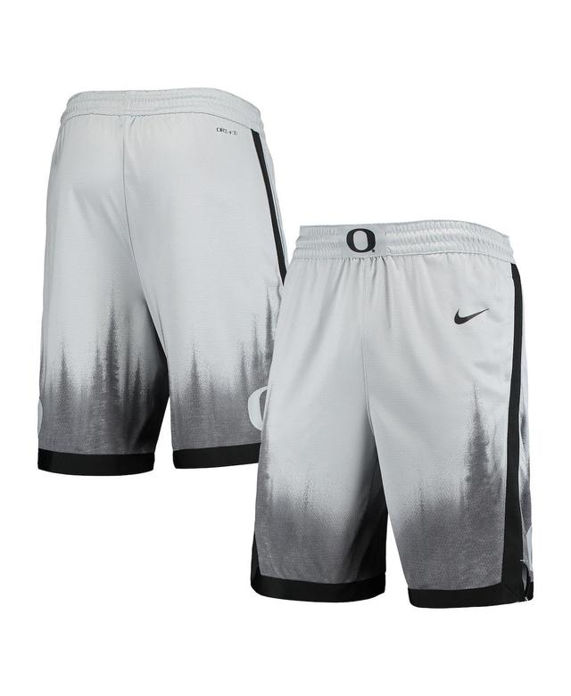 Mens Nike Gray/Black Oregon Ducks Limited Performance Basketball Shorts Product Image