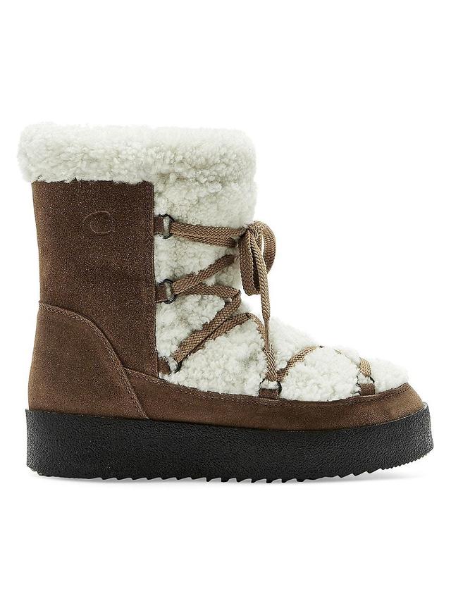 La Canadienne Eloise Genuine Shearling Trim Lace-Up Boot Product Image