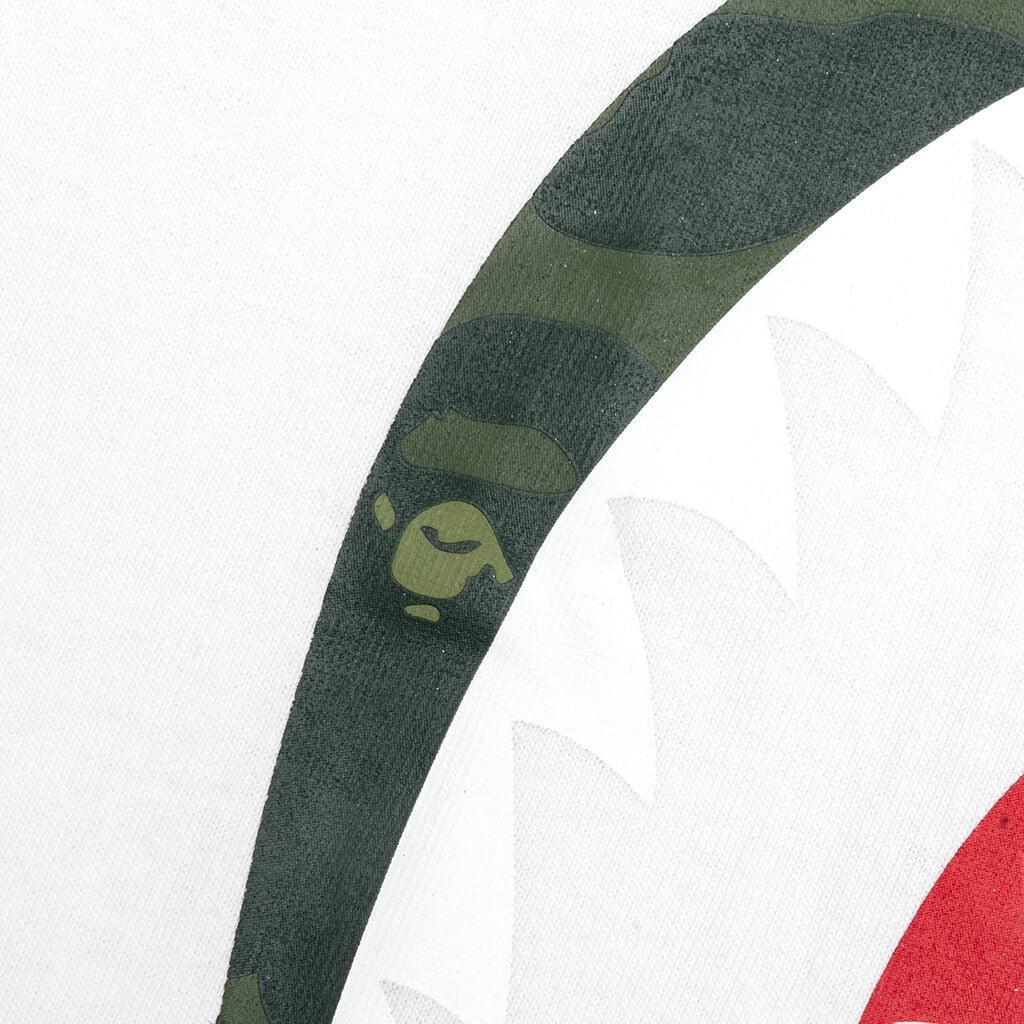 Color Camo Shark Tee - White/Green Male Product Image