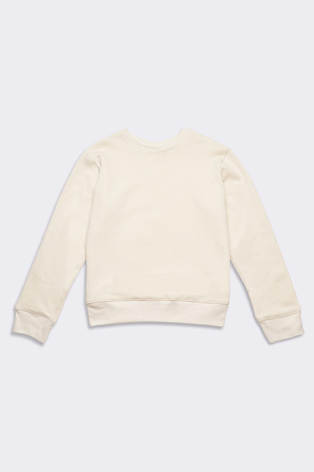 Men's Organic Heavyweight Crew Sweatshirt in Natural Product Image