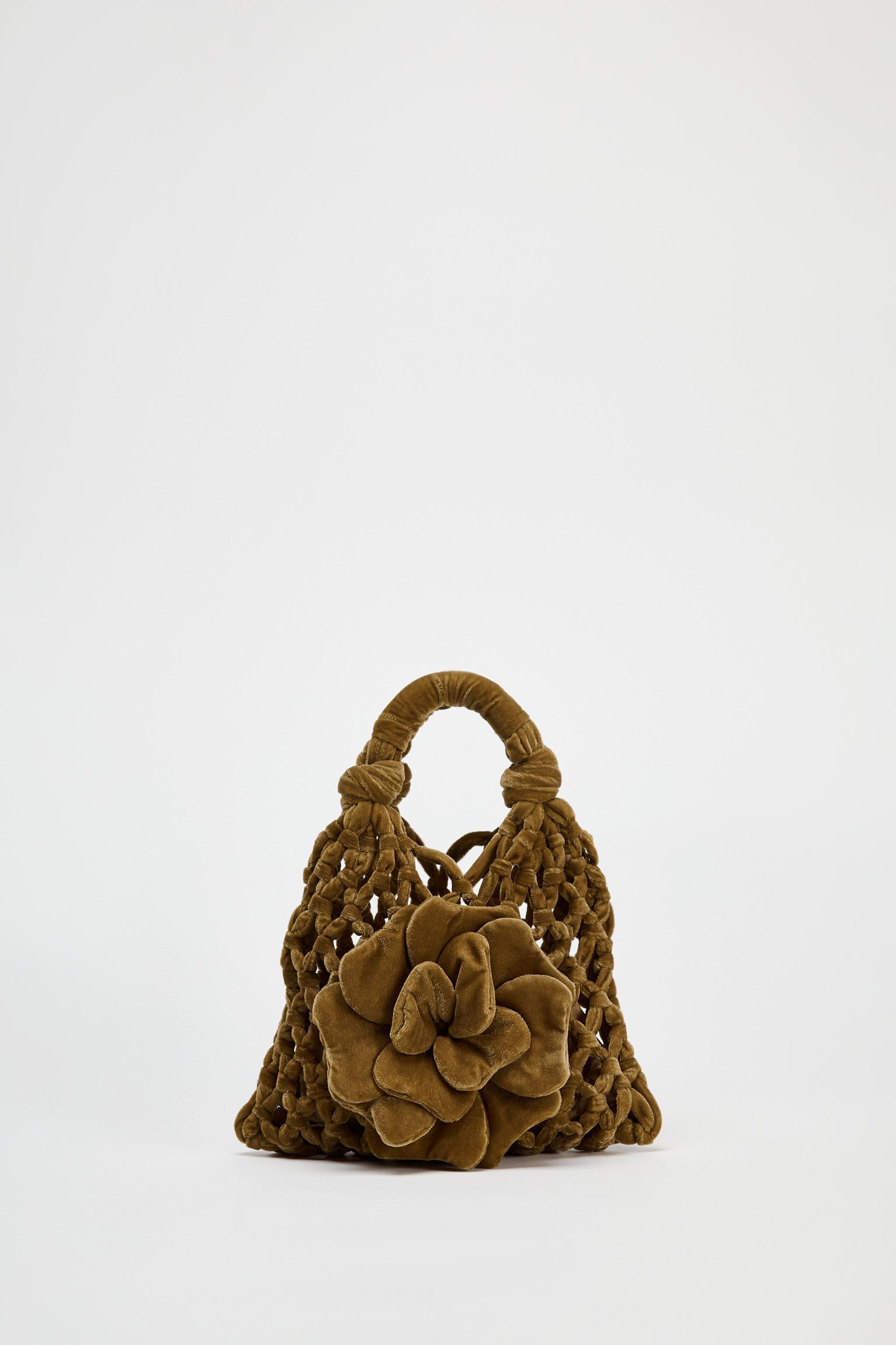 VELVET FLOWER MINI BUCKET BAG Product Image