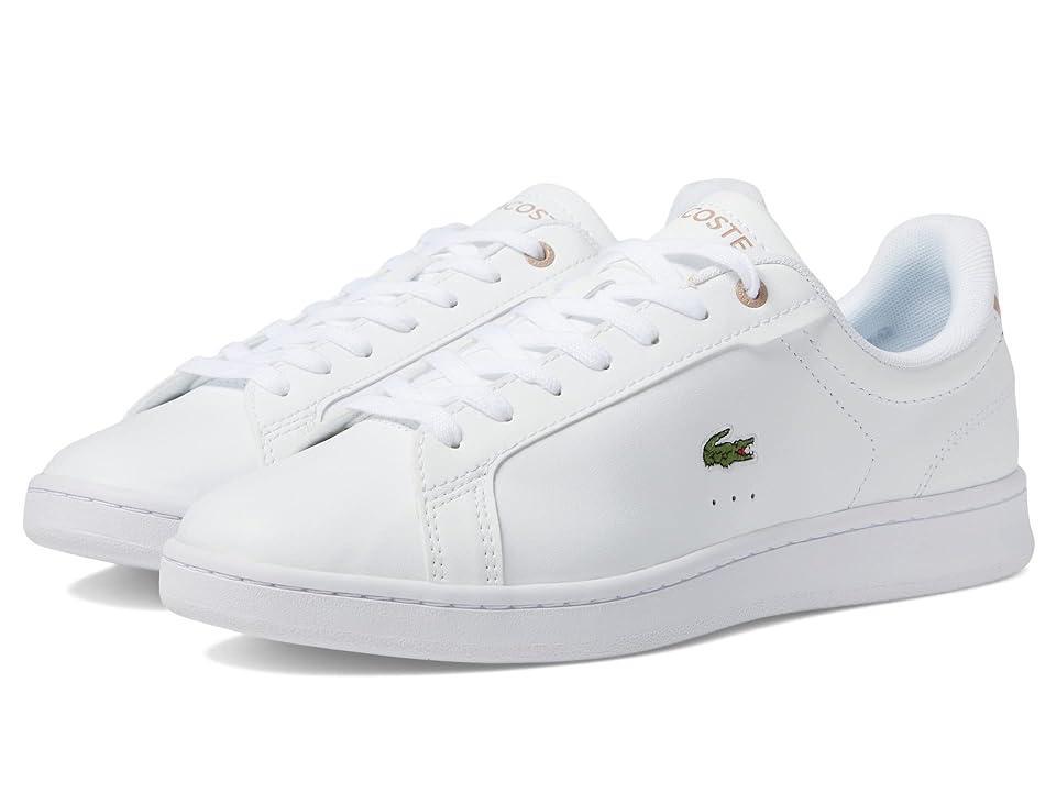 Lacoste Carnaby Pro Bl 23 1 (White/Light Pink) Women's Shoes Product Image