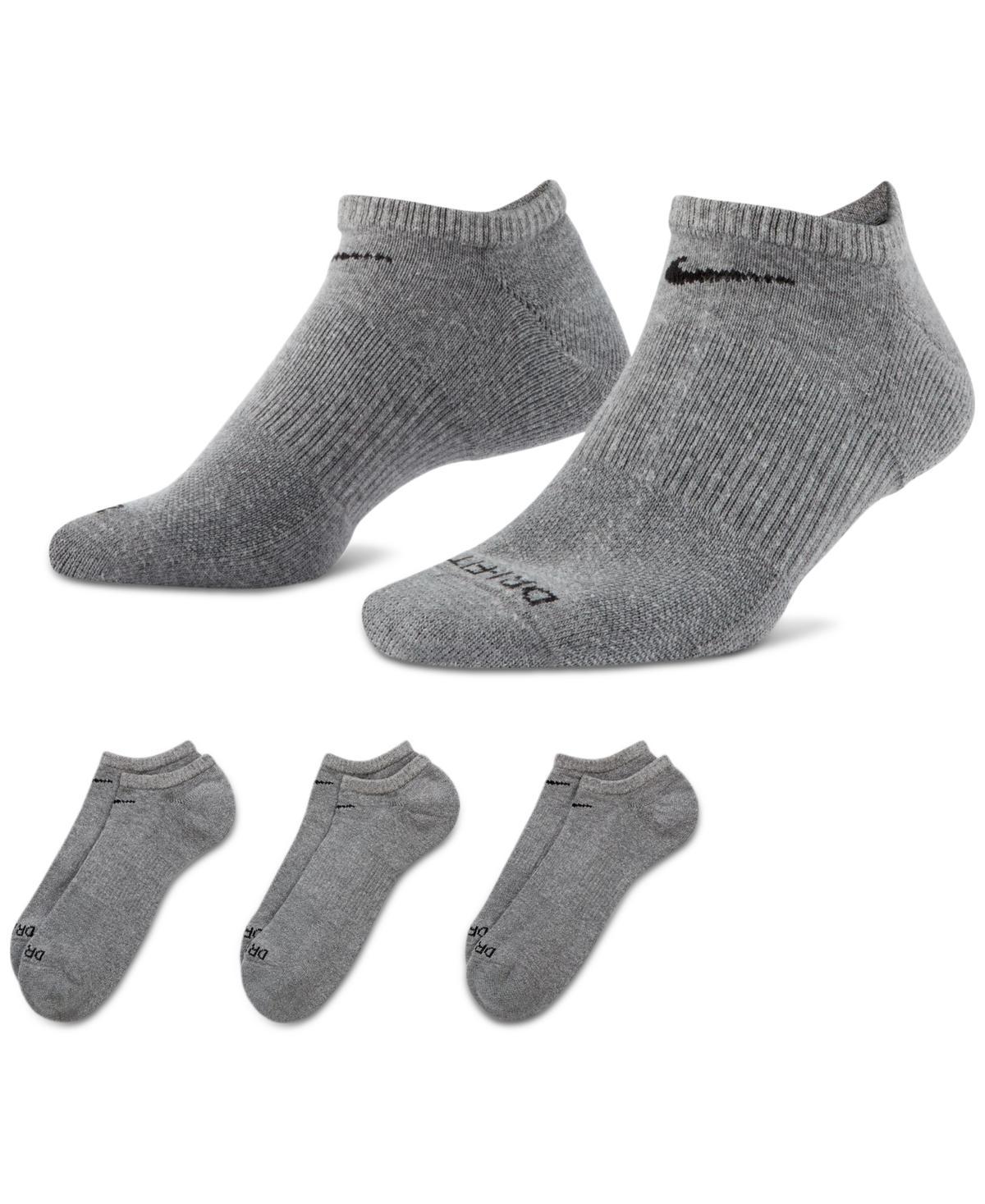 Nike Mens Nike 3 Pack Dri-FIT Plus No Show Socks - Mens Product Image