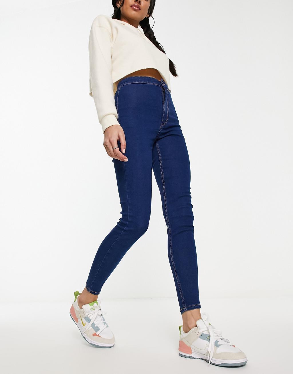 Bershka jeggings in blue product image