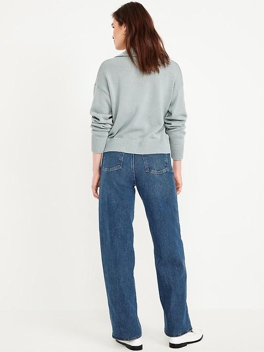 Extra High-Waisted Sky-Hi Wide-Leg Jeans Product Image