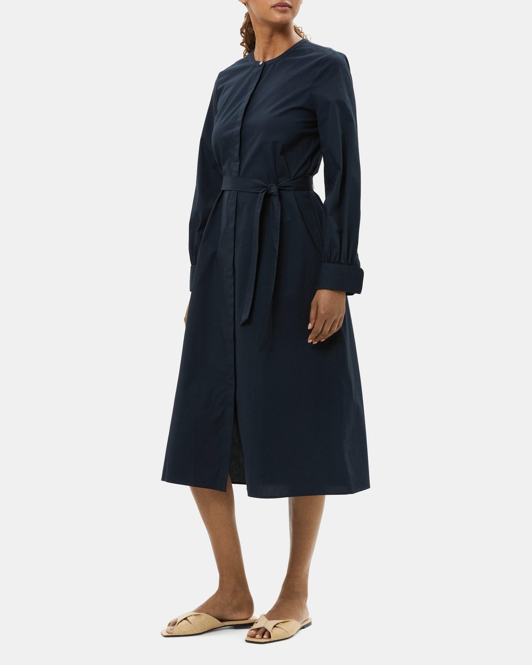 Shirt Dress in Cotton Poplin Product Image