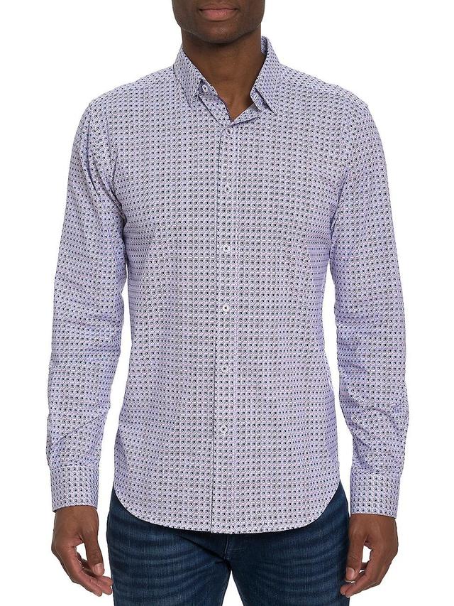 Mens Kensinger Swirl Button-Front Shirt Product Image