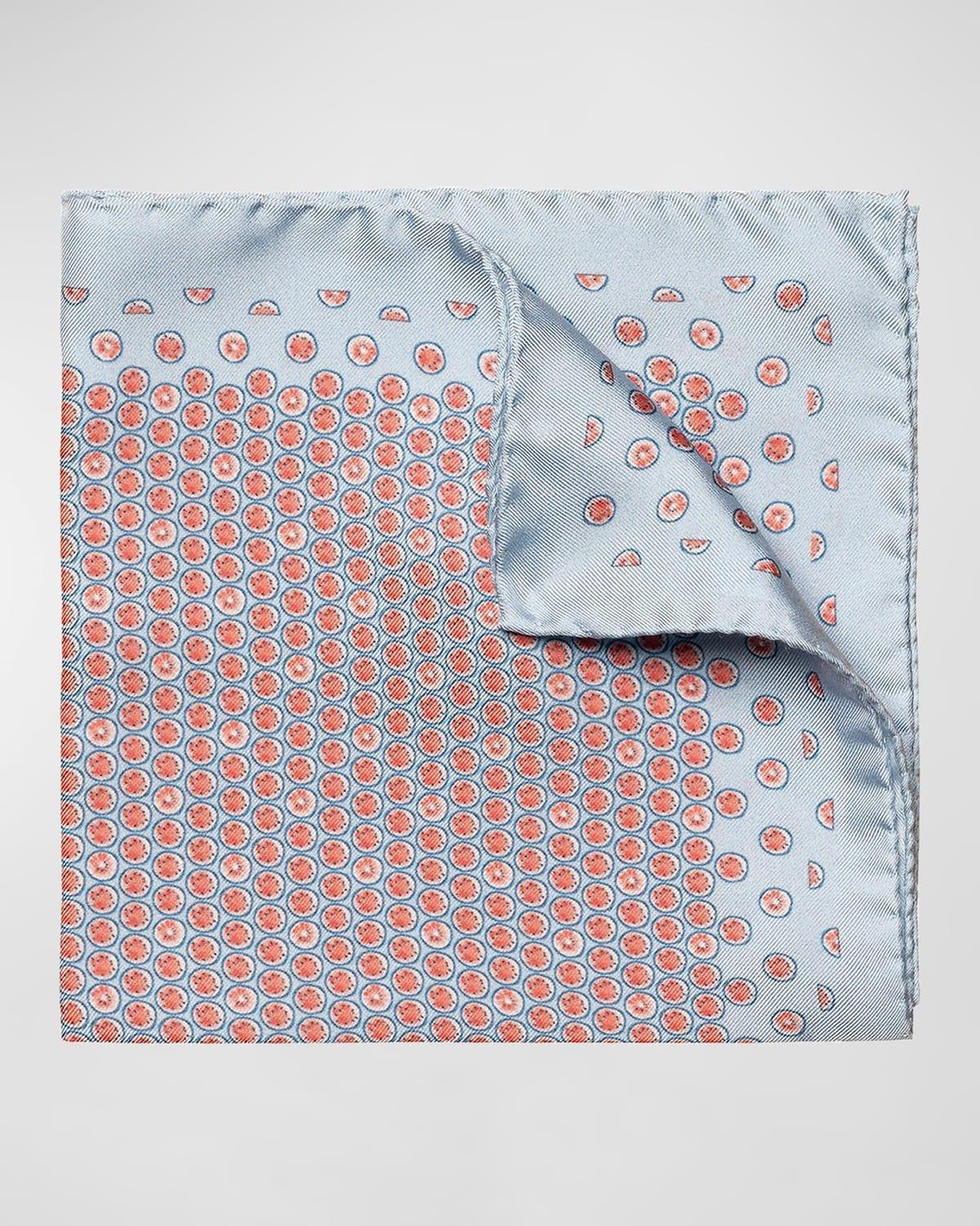 Men's Watermelon-Print Silk Pocket Square Product Image