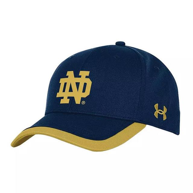 Mens Under Armour Notre Dame Fighting Irish Sideline Blitzing Accent Flex Hat Blue Product Image