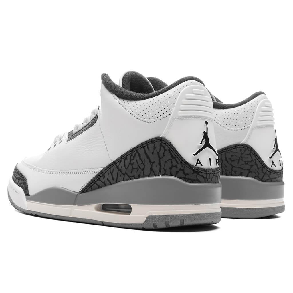 Air Jordan 3 Retro 'Grey Cement' - Summit White/Fire Red/Cement Grey Male Product Image