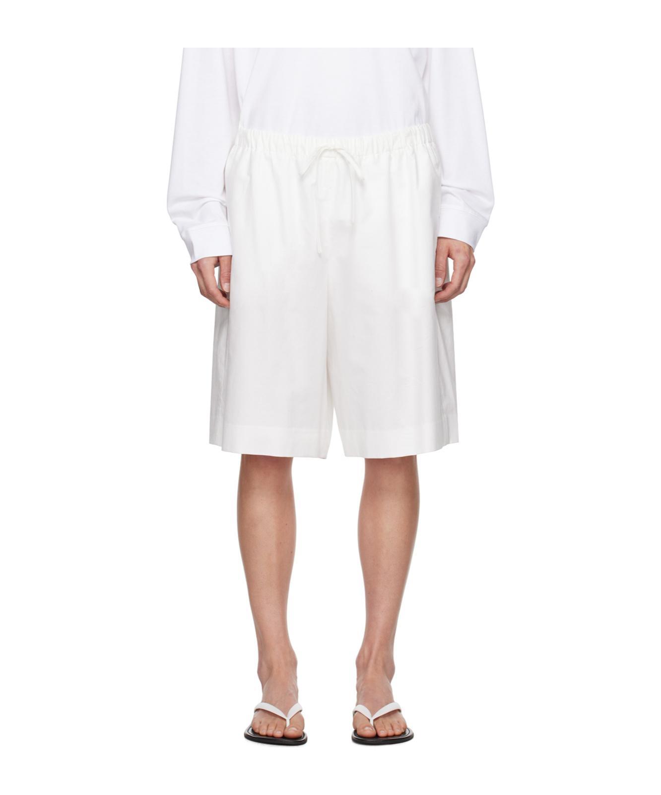 THE ROW Stanton Shorts In White Product Image