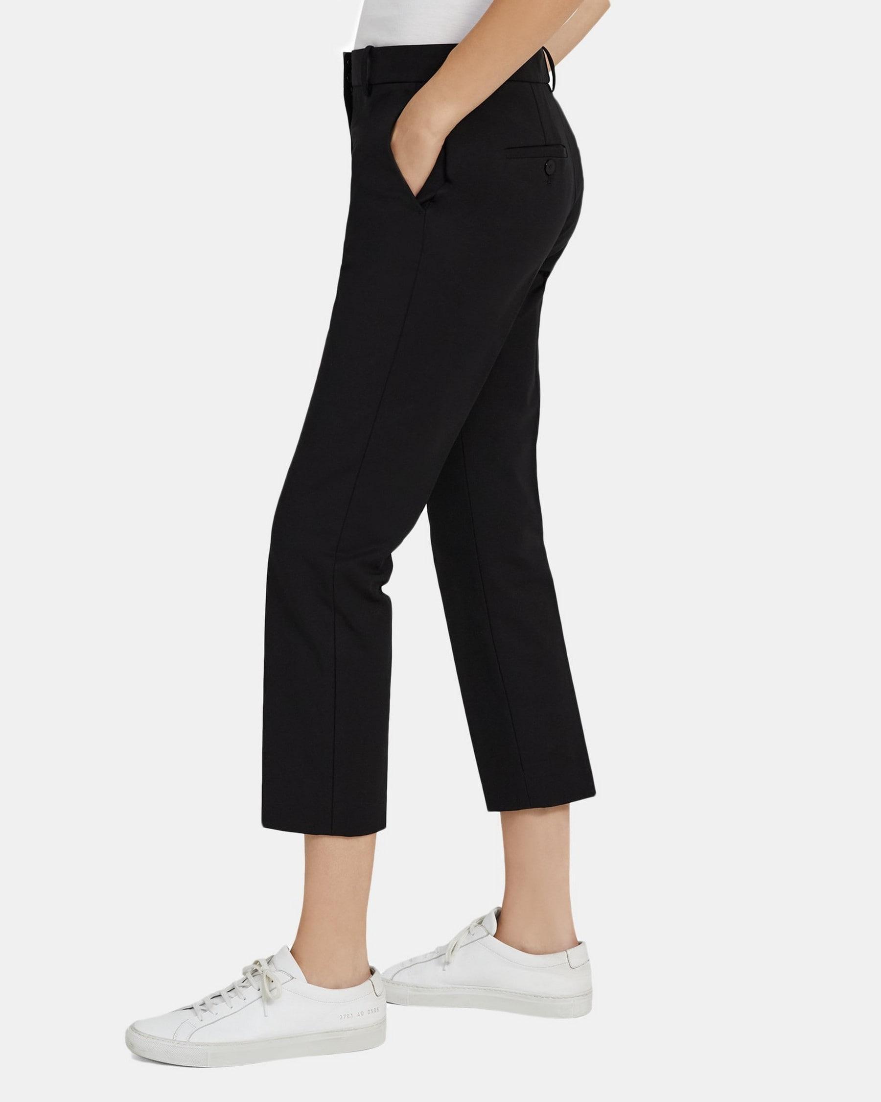 Slim Cropped Pant in Stretch Cotton Product Image