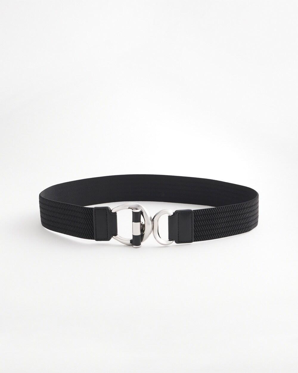 Silver Tone Toggle Stretch Belt Product Image