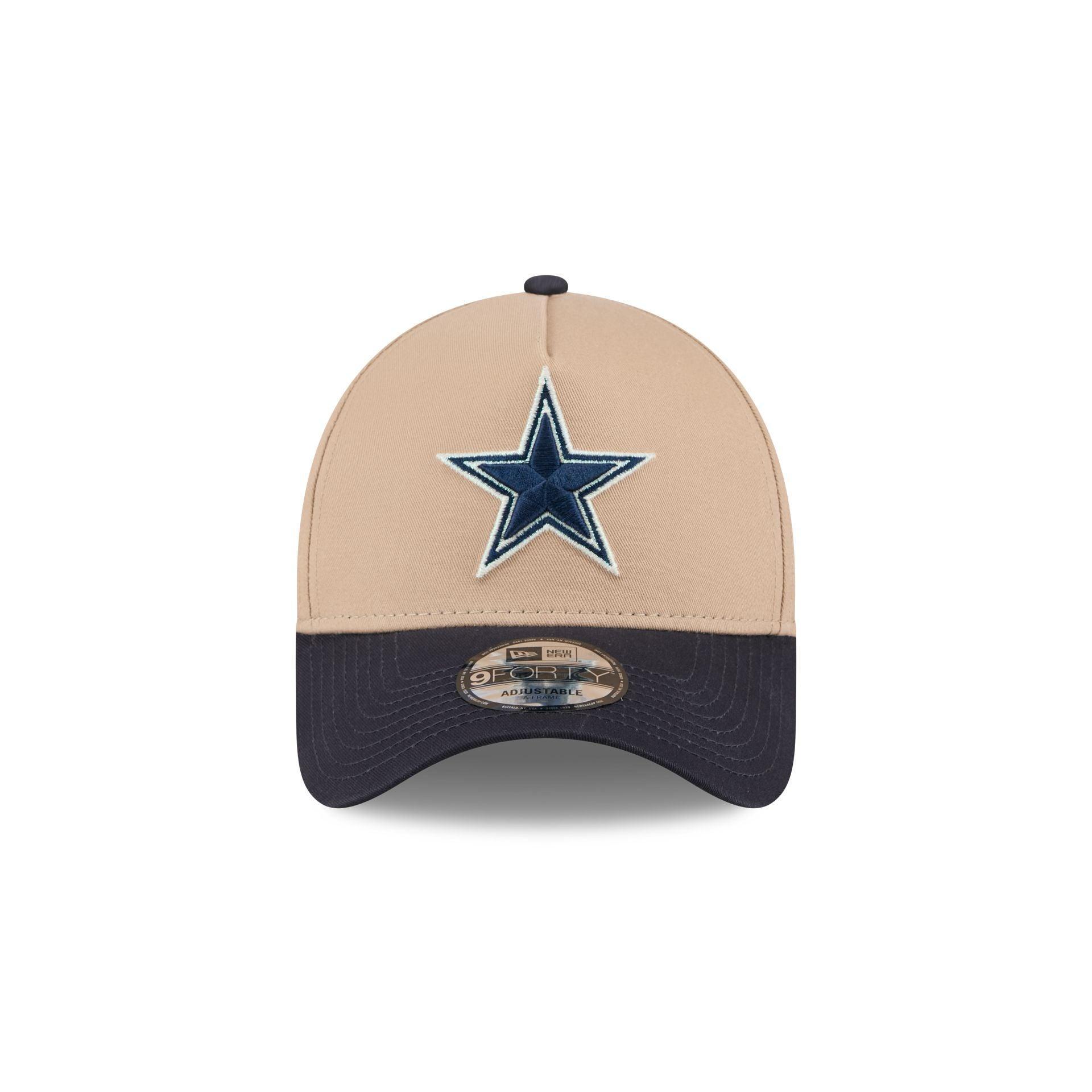 Dallas Cowboys Beige Khaki 9FORTY A-Frame Snapback Hat Male Product Image