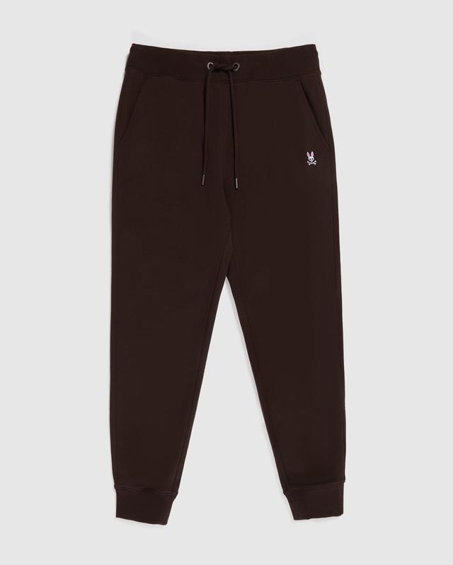 Psycho Bunny Men's Classic French Terry Sweatpants 217 ESPRESSO Product Image