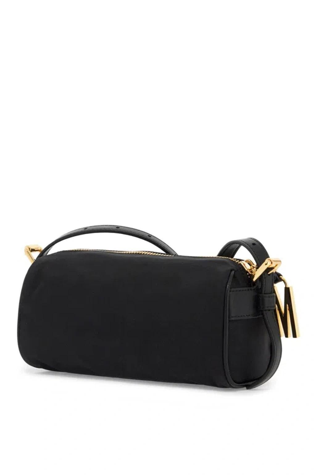 MOSCHINO Shoulder Bag With Metal Logo Detail In Black Product Image