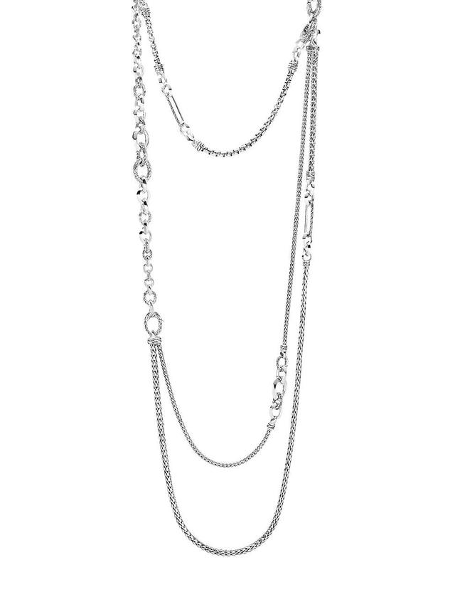 John Hardy Classic Chain Sterling Silver Tiered Necklace Product Image