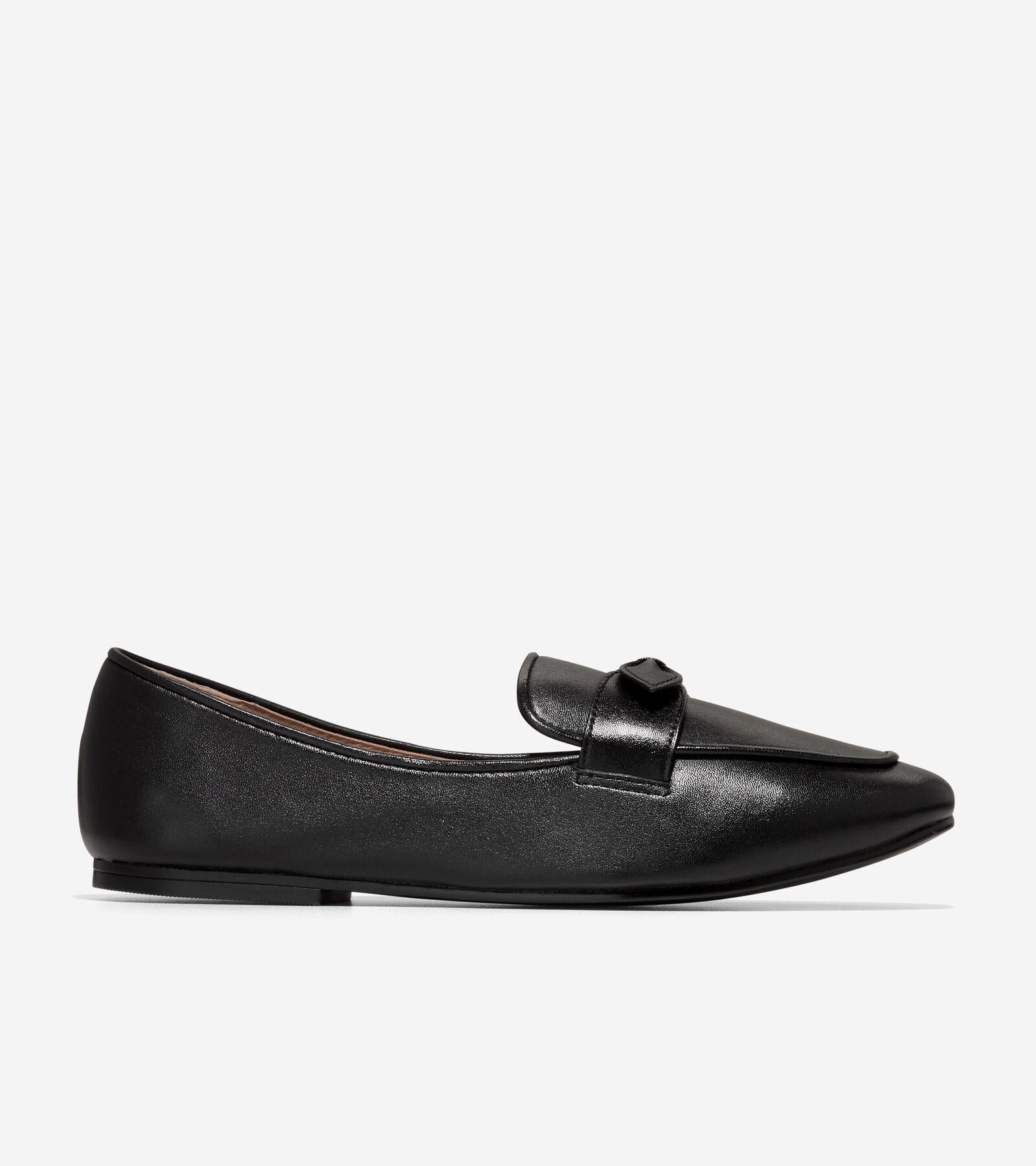 Cole Haan Womens Cole Haan Womens York Bow Loafer - Black Size 7 Product Image