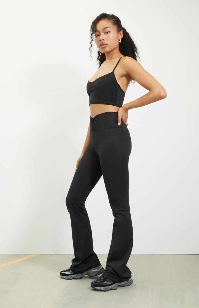 PAC 1980 Women's PAC WHISPER Cinched Front Flare Yoga Pants Product Image