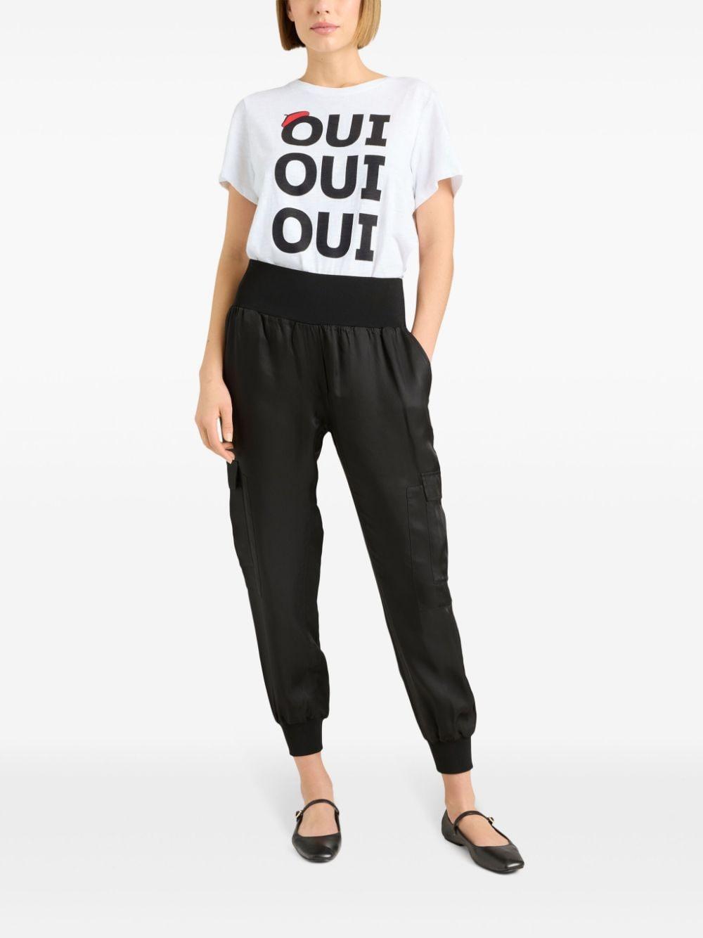 Cinq A Sept Oui Oui Oui Shrunken Tee In Multi Product Image