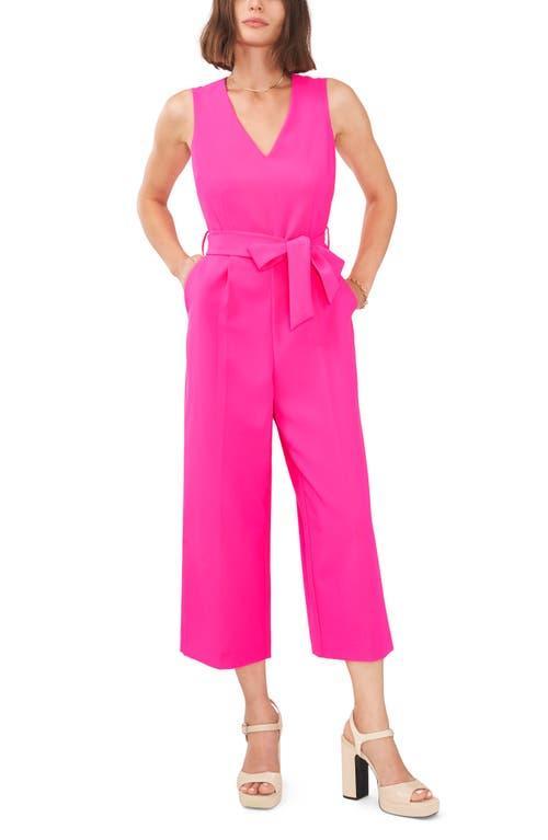 Vince Camuto V Neck Jumpsuit With Tie Belt (Hot ) Women's Casual Pants Product Image