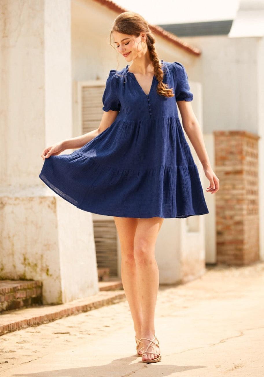 Sunshine Serenade Babydoll Dress Product Image