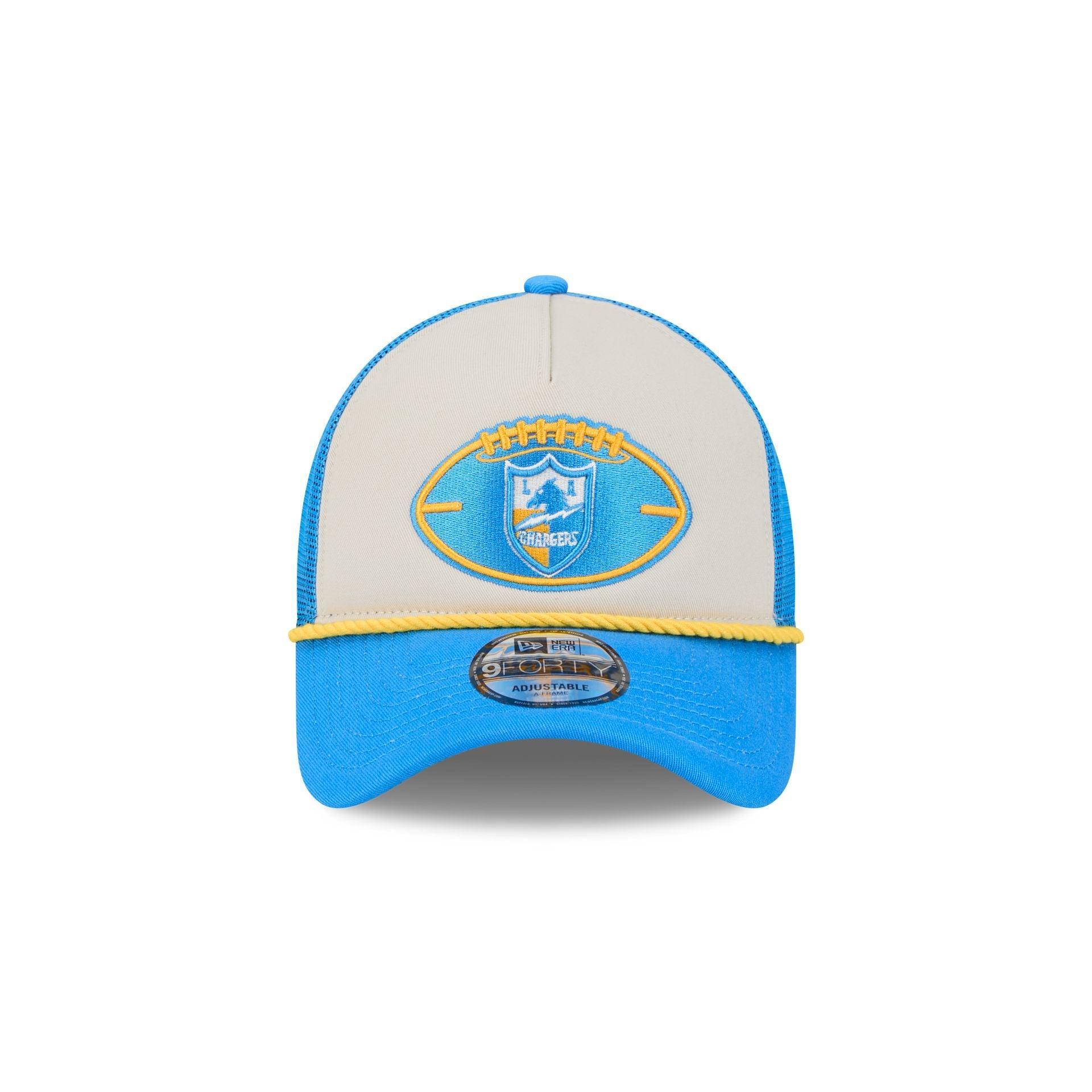 Los Angeles Chargers 2024 Historic Sideline 9FORTY A-Frame Snapback Hat Male Product Image