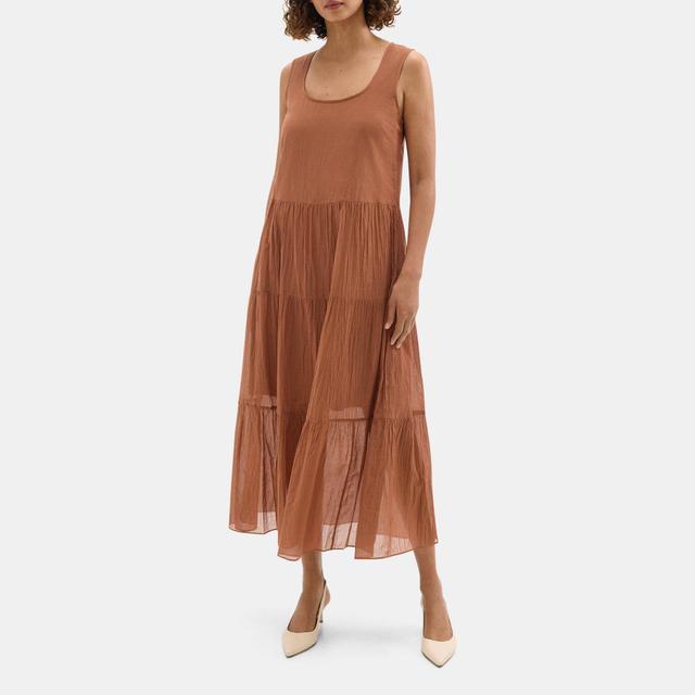 Organic Cotton Tiered Maxi Dress | Theory Outlet Product Image