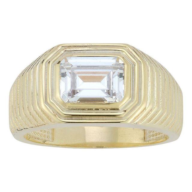 Sunkissed Sterling Cubic Zirconia Vintage Ring, Womens Gold Tone Product Image