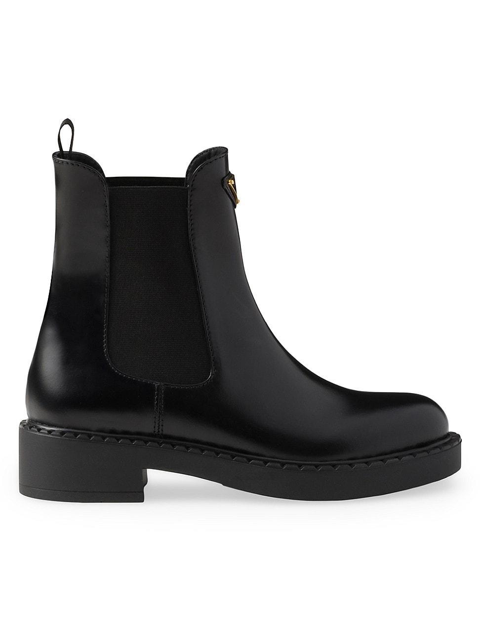 Womens Brushed Calf Leather Chelsea Boots Product Image