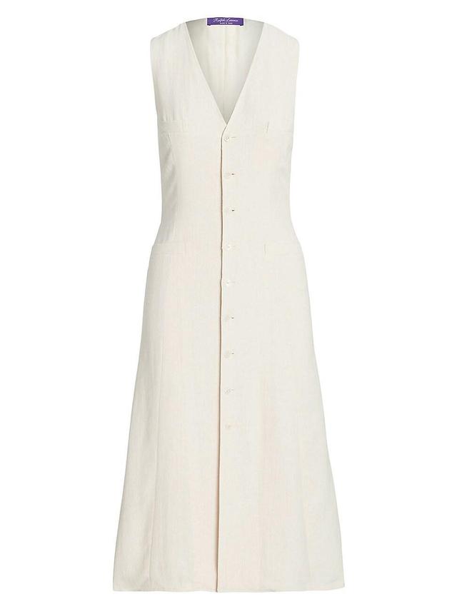 Womens Berke Tailored Linen & Silk Dress Product Image