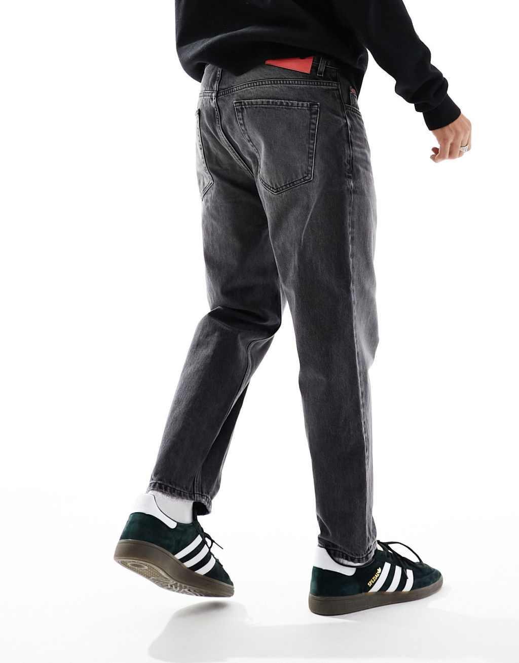 HUGO RED 340 straight jeans in washed black Product Image