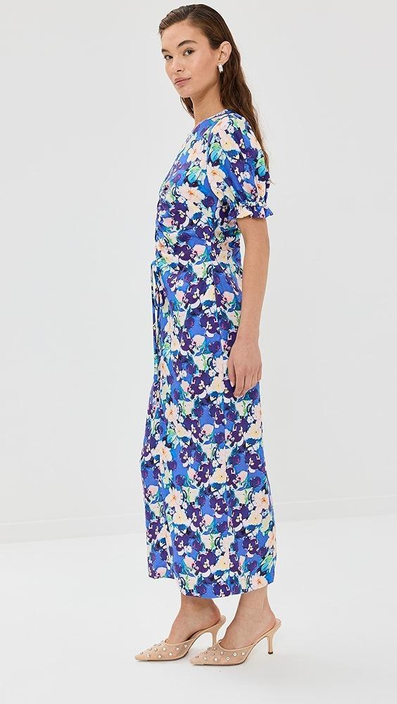 Kika Vargas Erin Dress Blue Pansy Tencel | Shopbop Product Image