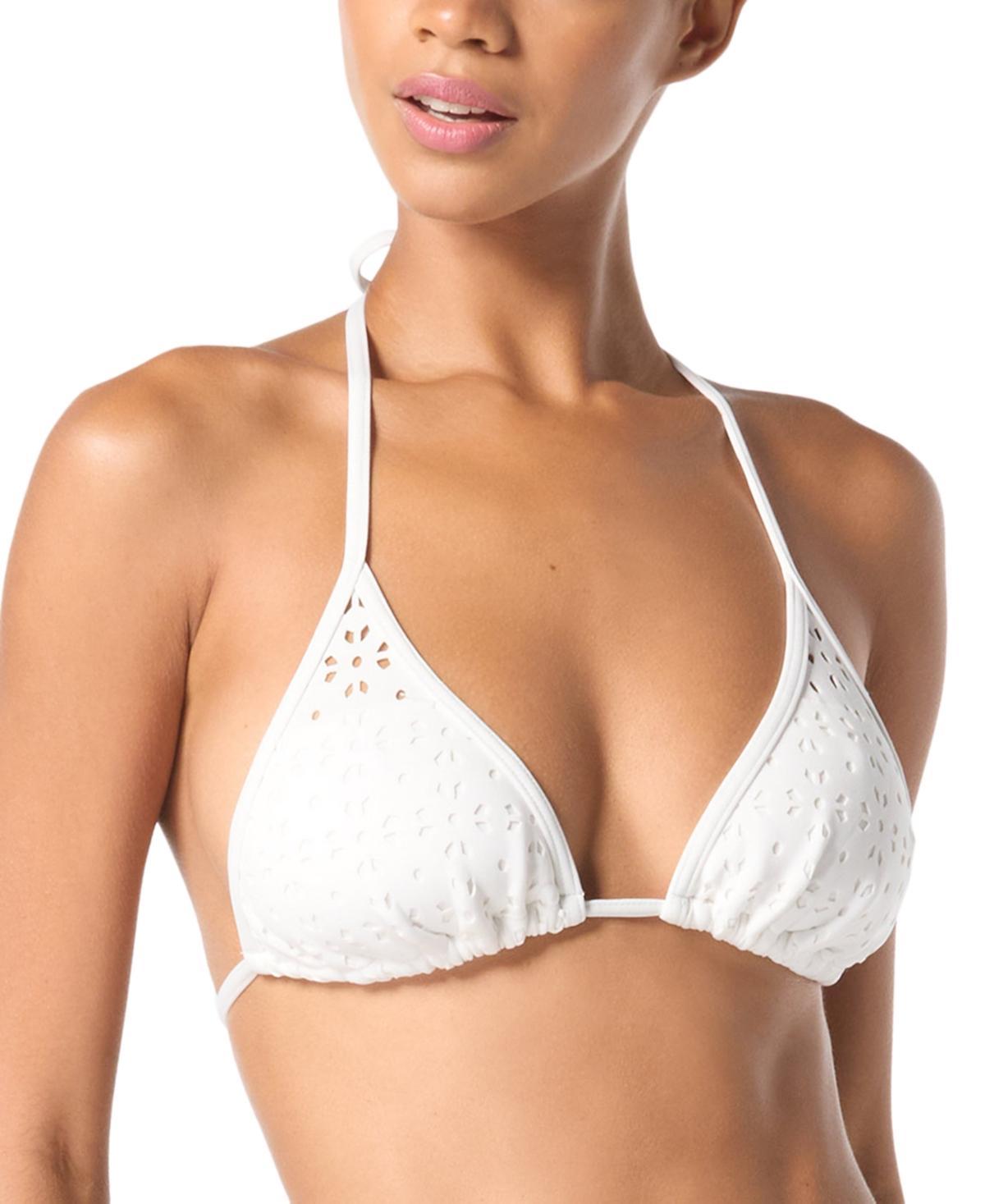 Michael Michael Kors Womens Laser Cut Triangle Bikini Top Product Image