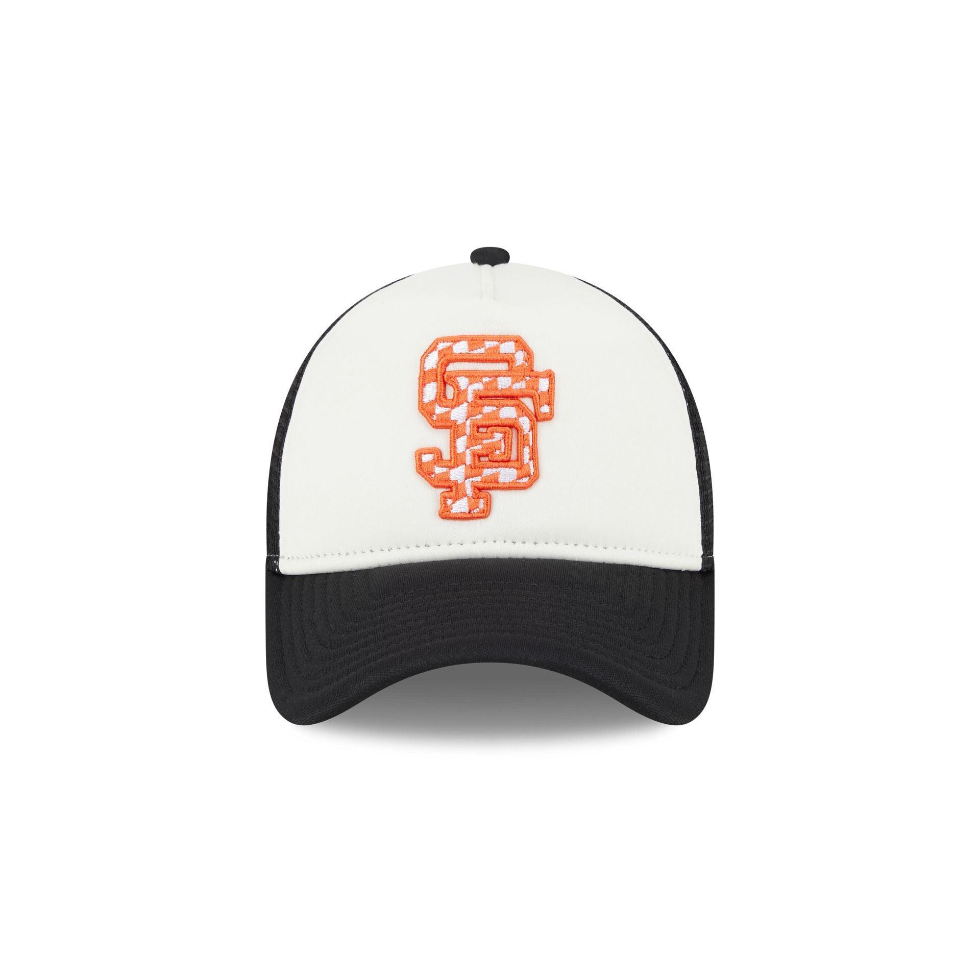 San Francisco Giants Checkered Flag 9FORTY A-Frame Trucker Hat Male Product Image