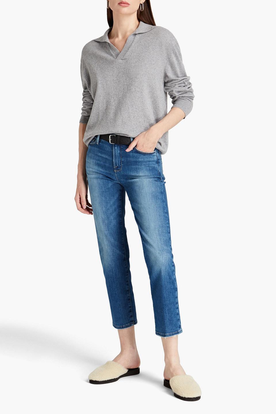 Le Nouveau Mid-rise Straight-leg Jeans In Mid Denim Product Image