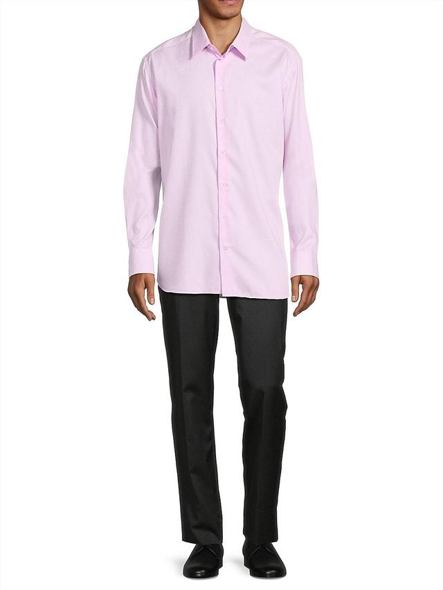 Mens Cotton Button-Front Shirt Product Image