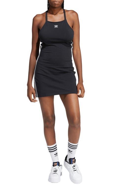 adidas 3-Stripes Mini Dress Black L Womens Product Image