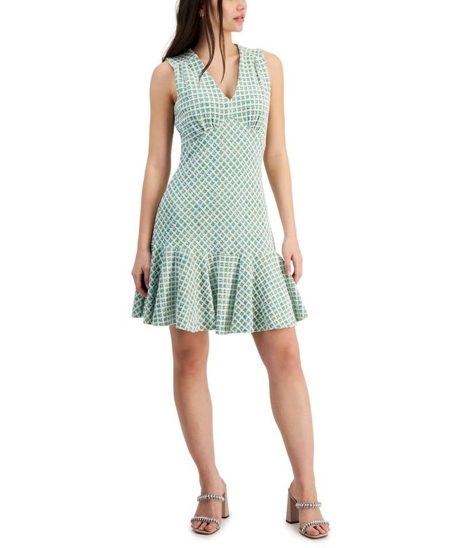 Taylor Womens Boucle A-Line Dress Product Image