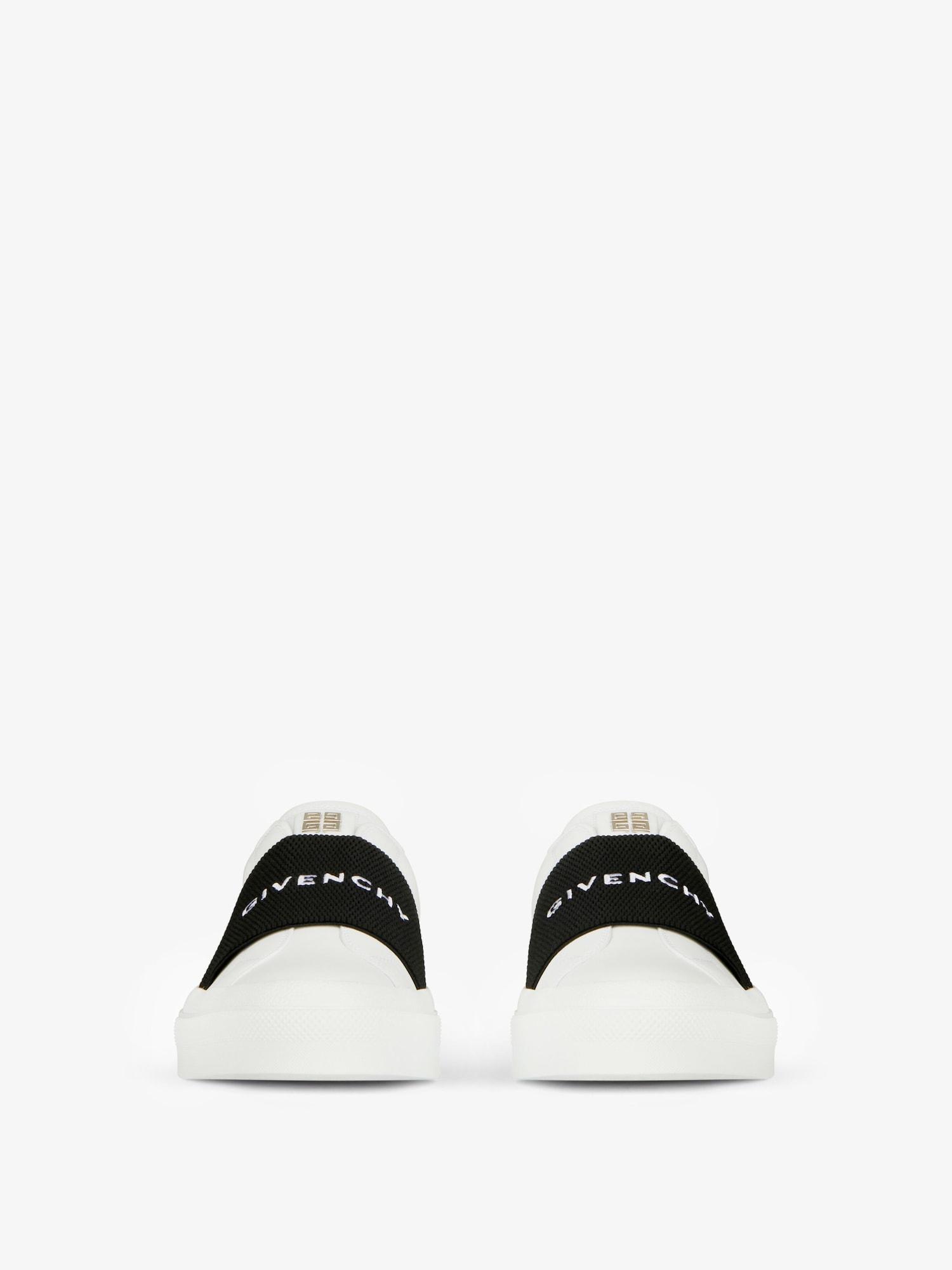 City Sport sneakers in leather with GIVENCHY strap Product Image