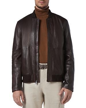 Andrew Marc Macneil Leather Bomber Jacket Product Image