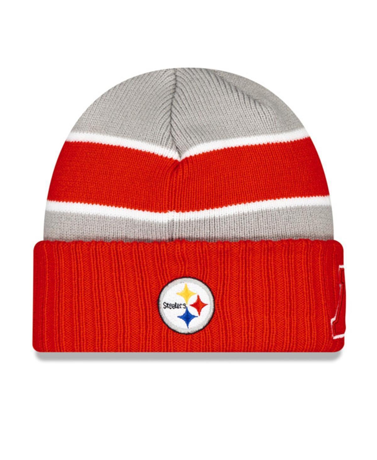 Mens New Era Gray Pittsburgh Steelers 2024 Nfl Pro Bowl Cuffed Knit Hat Product Image