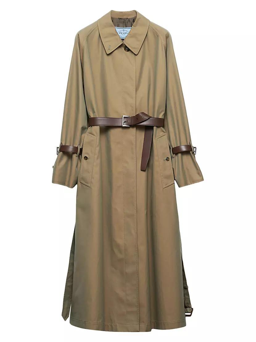 Single-Breasted Cotton Twill Trench Coat product image