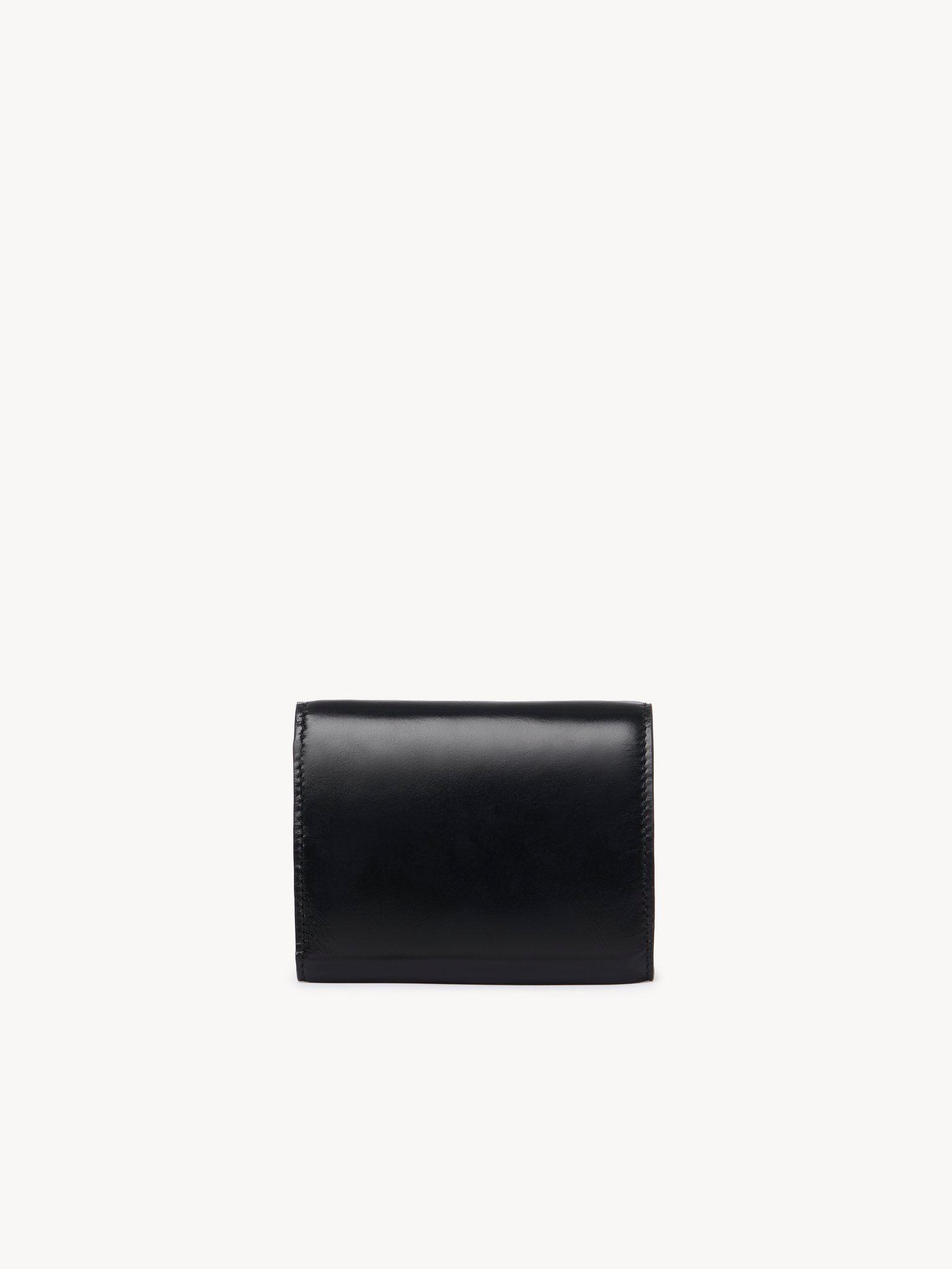 Small Chloé Iconic tri-fold with coin pocket in shiny leather Product Image