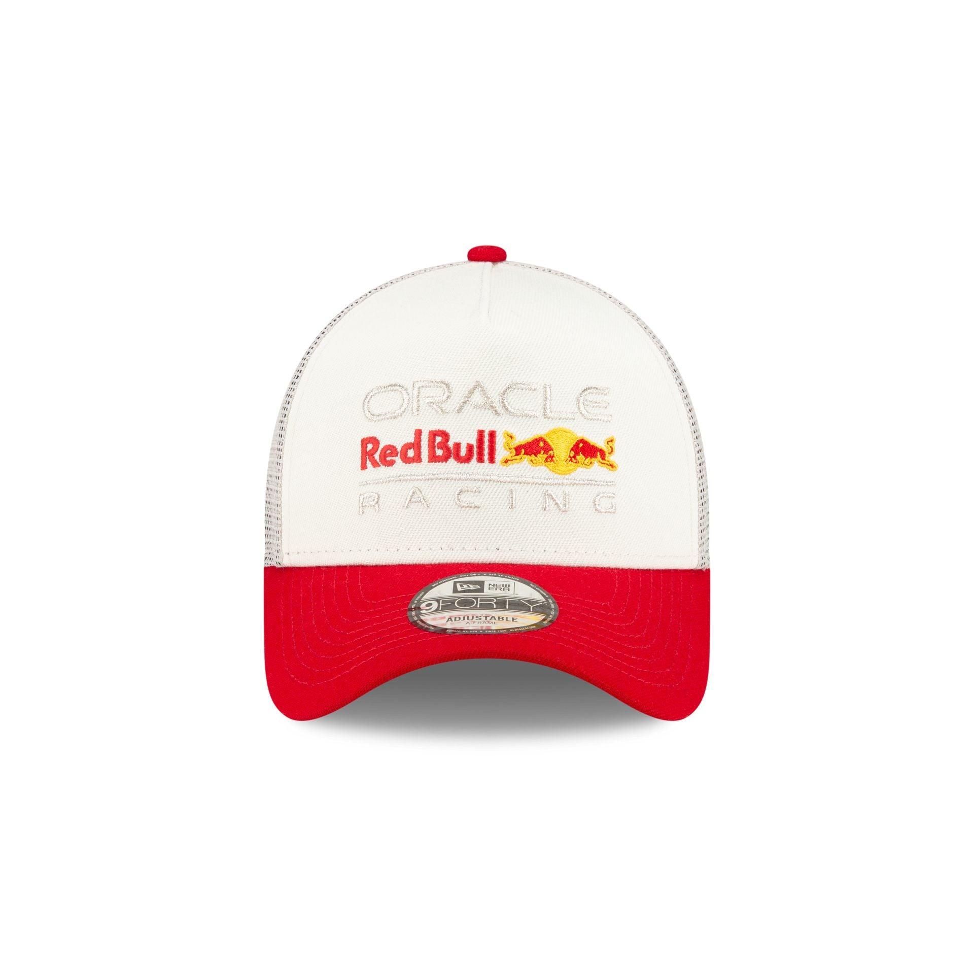 Oracle Red Bull Racing Essential White 9FORTY A-Frame Trucker Hat Male Product Image